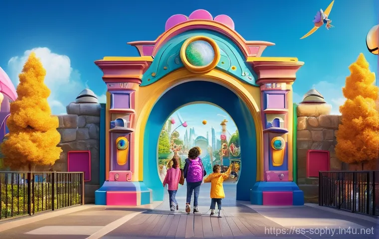 소피루비의 브랜드 확장 - **Prompt 1: Transmedia Playtime Adventure**
    A group of happy, diverse children (ages 6-10) engag...