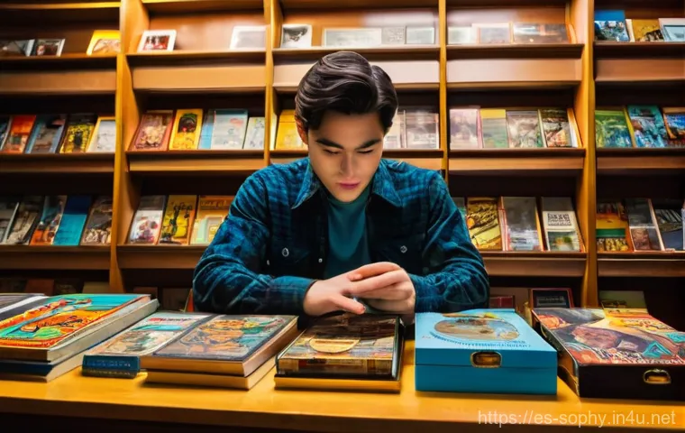 소피루비 관련 컬렉션 - **Prompt:** A young adult, dressed in comfortable casual wear like a plaid shirt and jeans, sits ami...